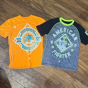 American Fighter Kids' Orange and Black Tees